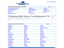 Tablet Screenshot of myhomepro.org